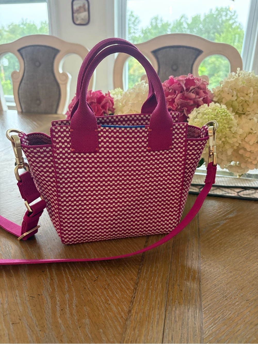 RARE Rothy's Berry Weave Mini Crossbody Tote